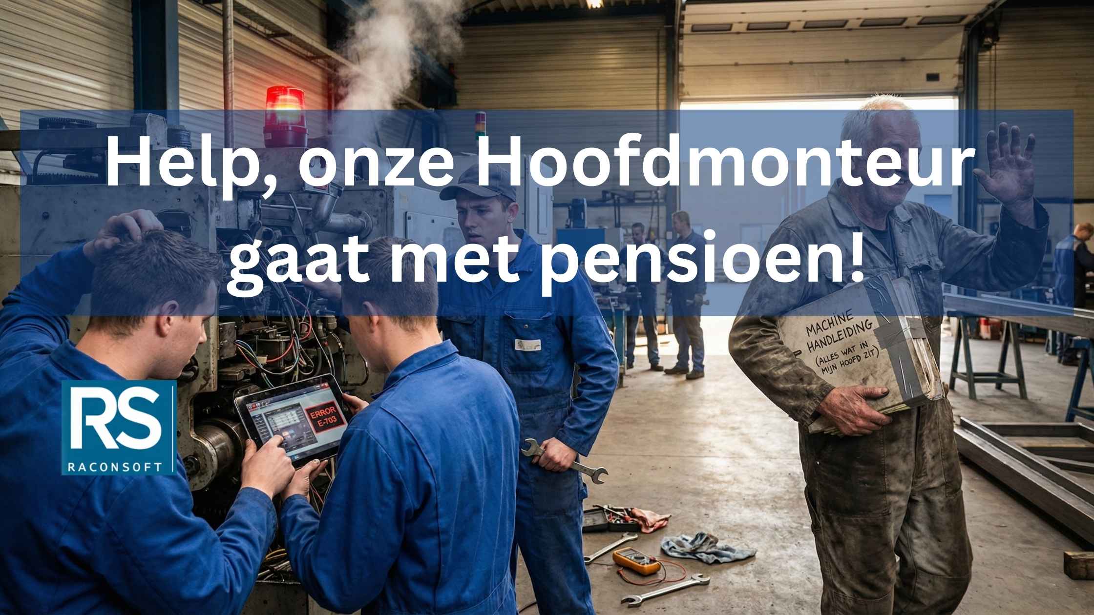 Ervaren monteur in fabriek