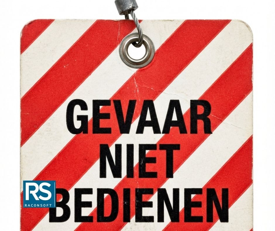 LOTO Tag - GEVAAR NIET BEDIENEN